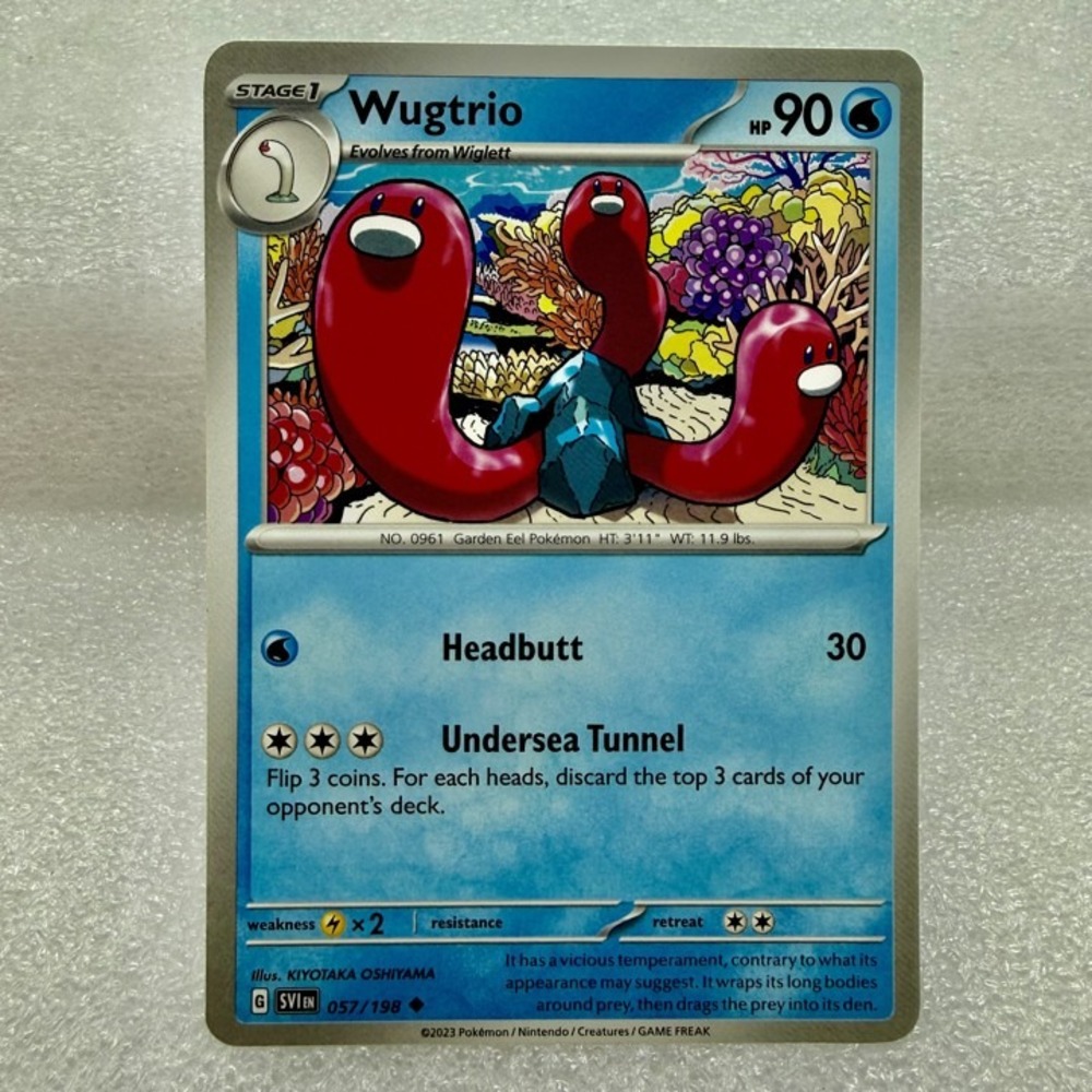 Wugtrio 057/198 SV01: Scarlet & Violet Base Set Regular Pokémon Mint Unplayed